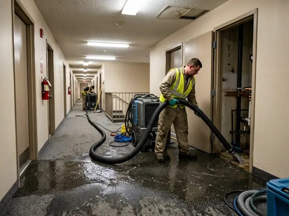 multi-unit-apartment-hallway-f-005 — frequently asked questions, Emergency Burst Pipe Water Extraction & Removal in Northlak…
